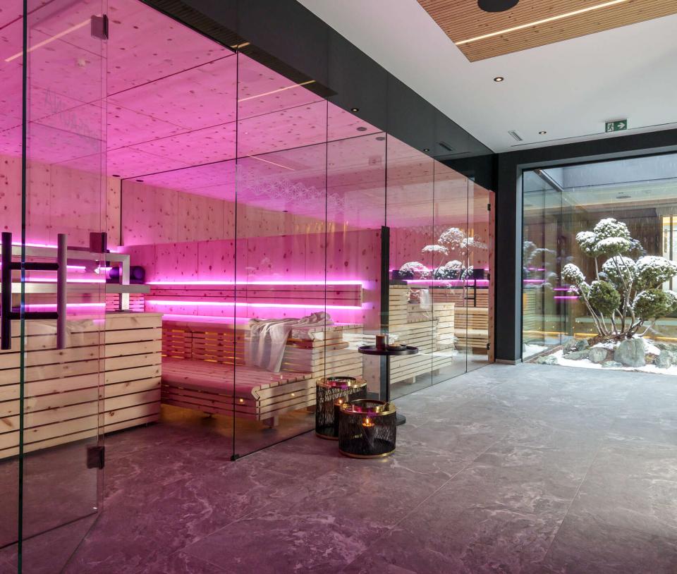 Sauna and relaxation area